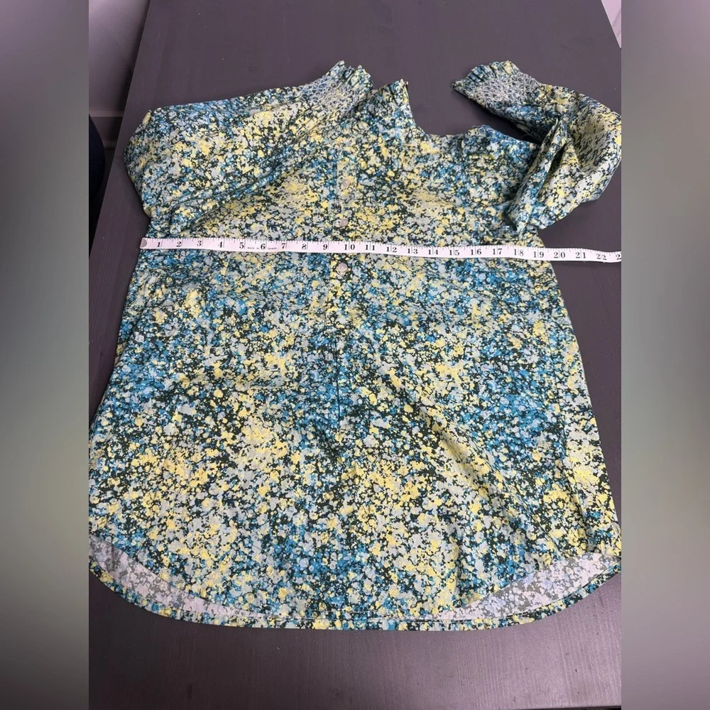 Tuckernuck Splatter Paint Teagan Popover Shirt Blouse
